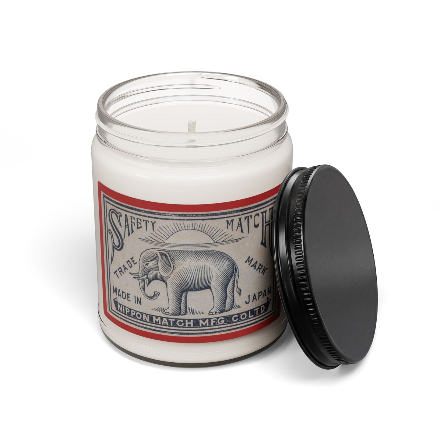 Nippon Match Vintage Elephant Label Soy Candle