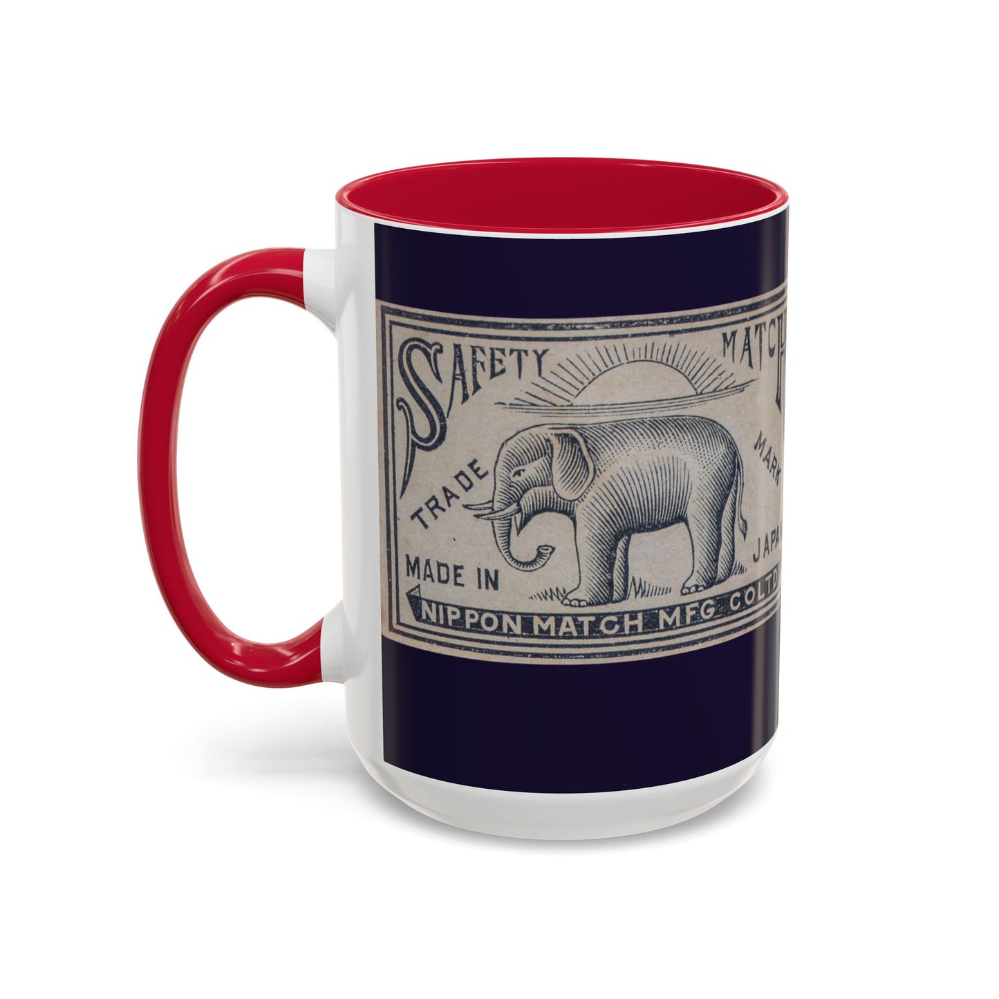 Nippon Match Vintage Elephant Label Mug