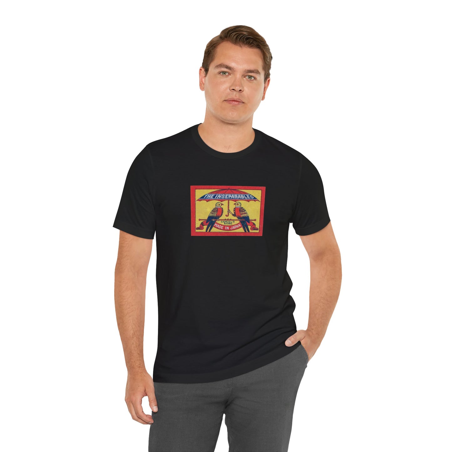 The Inseparables , Vintage Japanese Matchbox Label Unisex Tee | Samuel's Kobe Archive