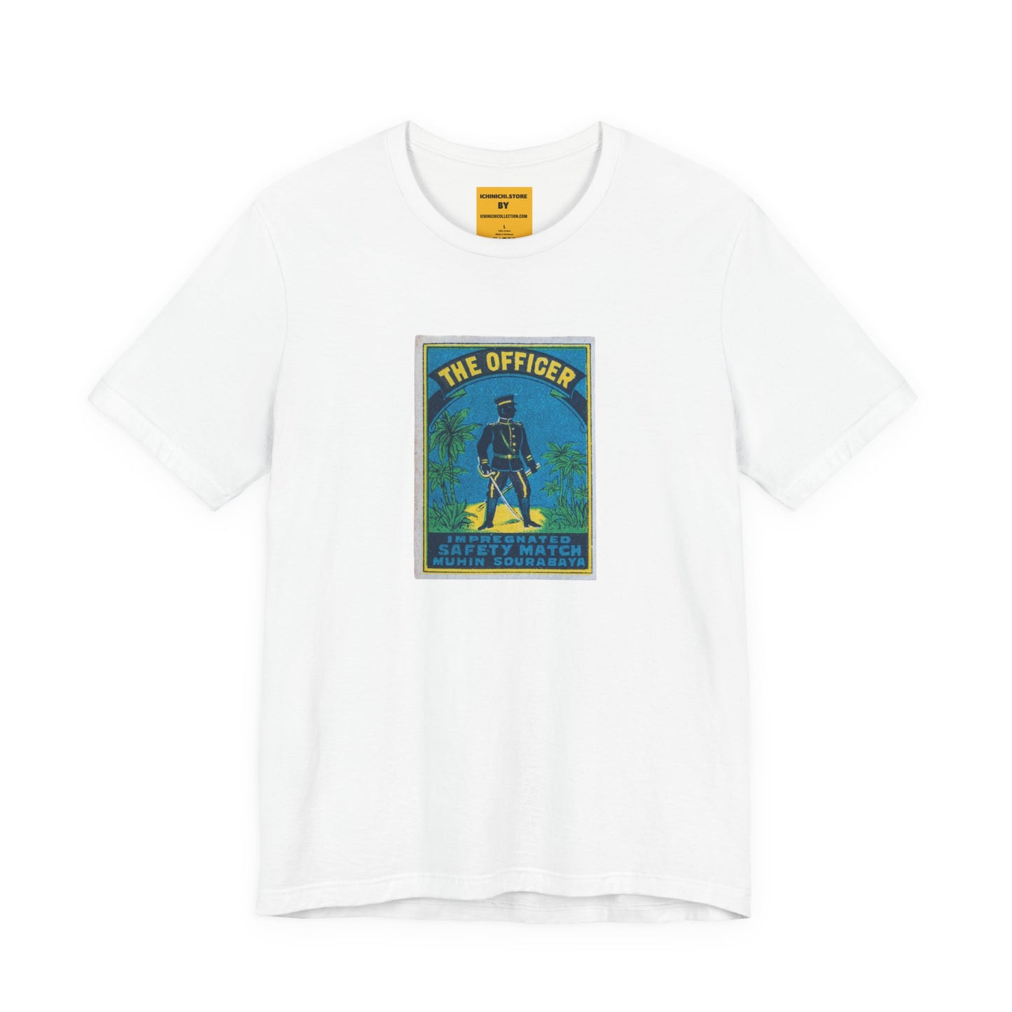 The Officer Sourabaya — Vintage Japanese Matchbox Label Unisex Tee