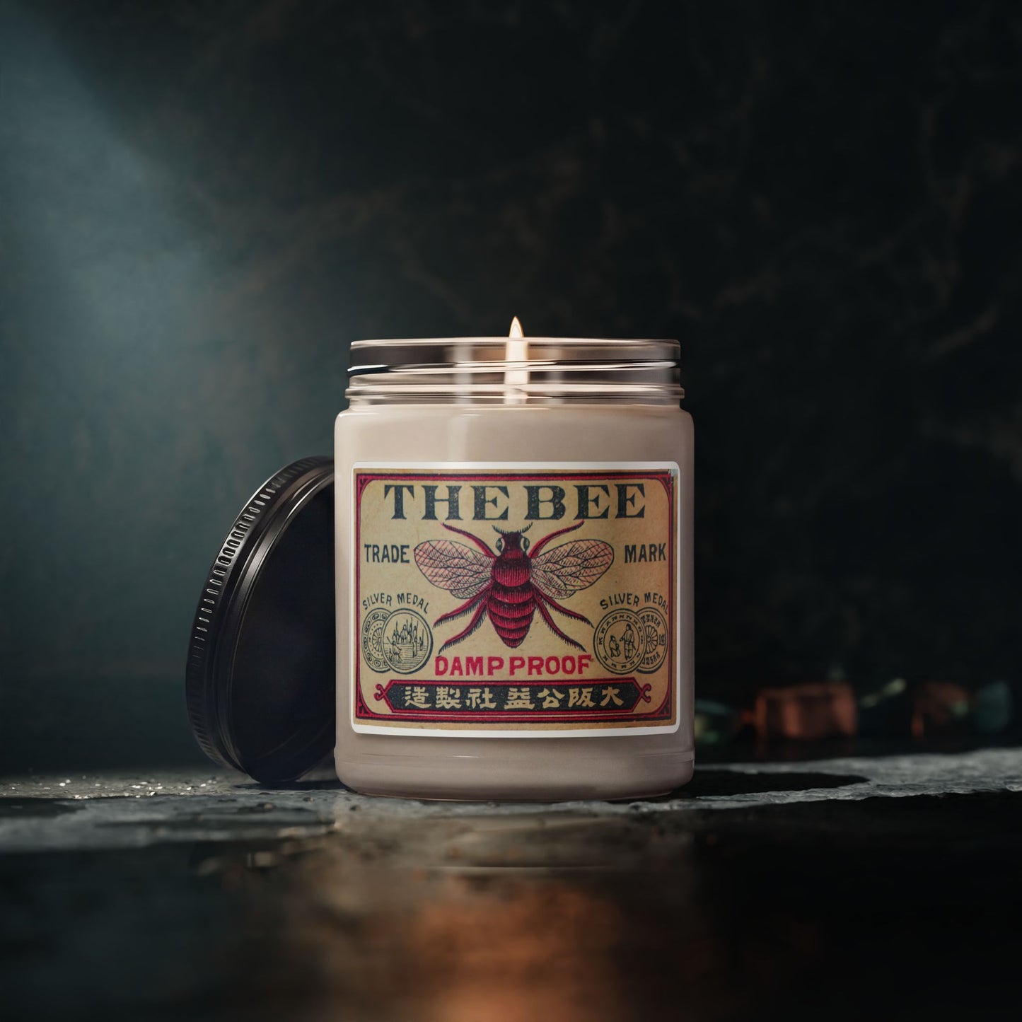 The Bee Vintage Japanese Matchbox Label Soy Candle