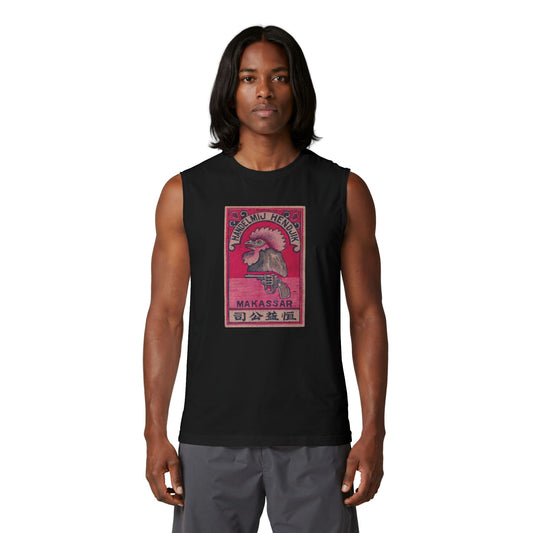 Handelmij Hendjik Rooster Vintage Japanese Label Muscle Tank