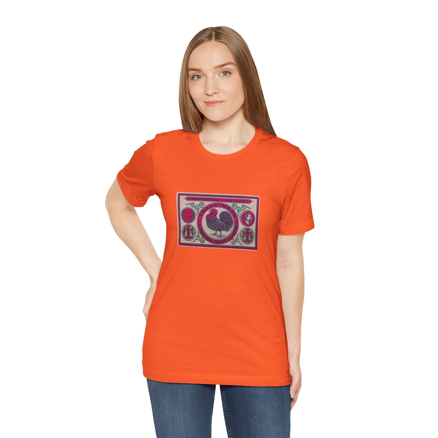Kharima Rooster Vintage Japanese Phosphorus Matches Label Tee