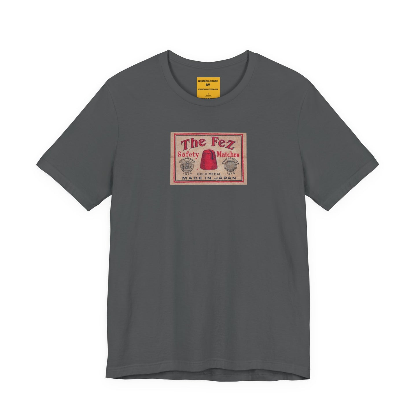 The Fez Safety Matches Vintage Japanese Matchbox Label Unisex Tee