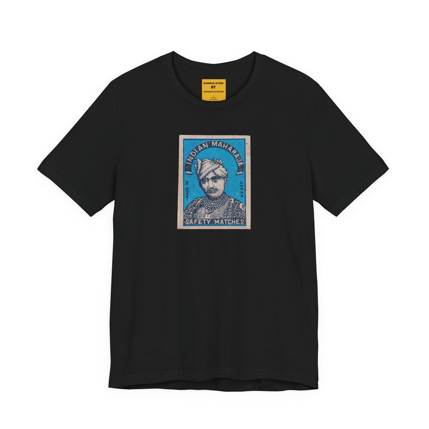 Maharaja in Blue Vintage Japanese Matchbox Label Unisex Tee