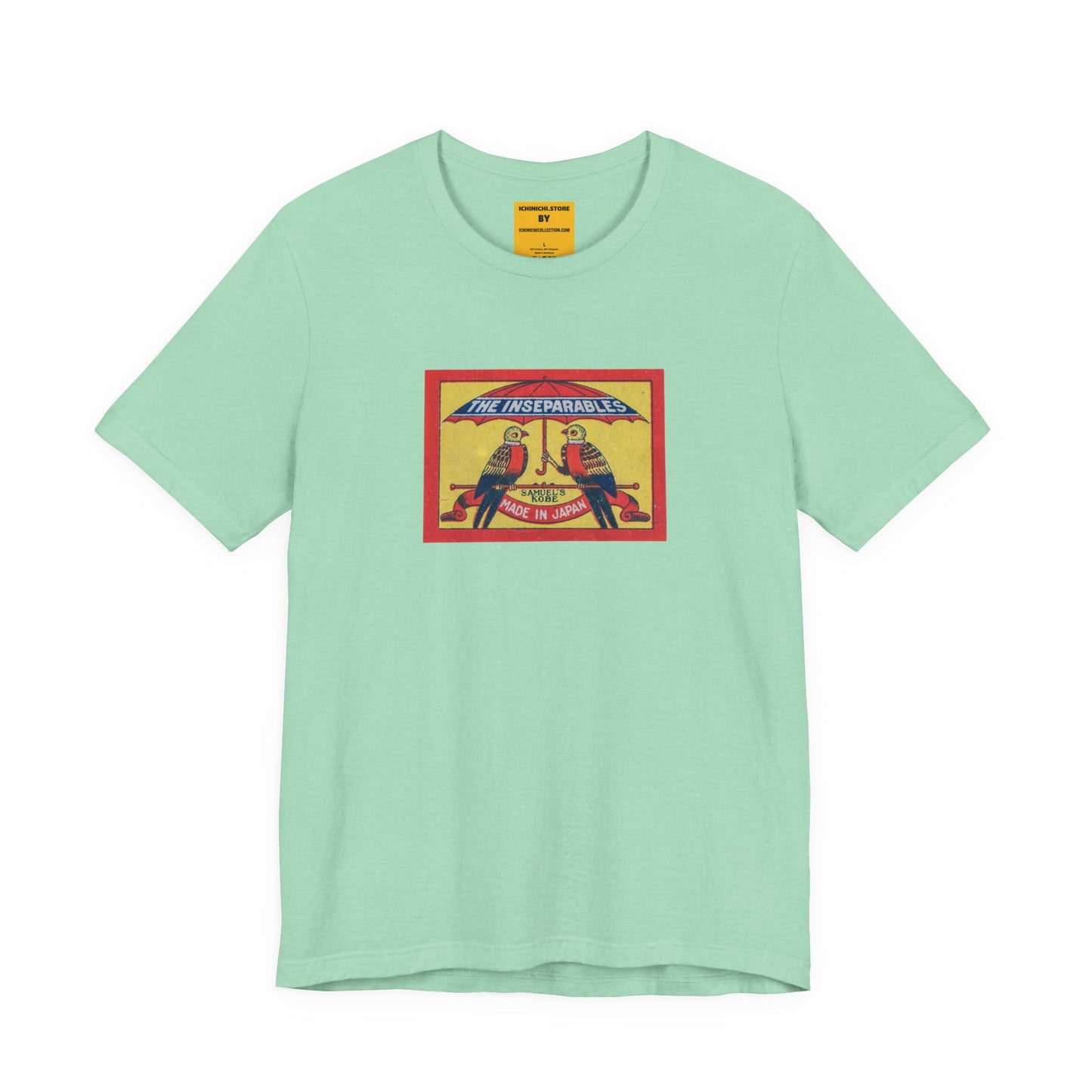 The Inseparables , Vintage Japanese Matchbox Label Unisex Tee | Samuel's Kobe Archive