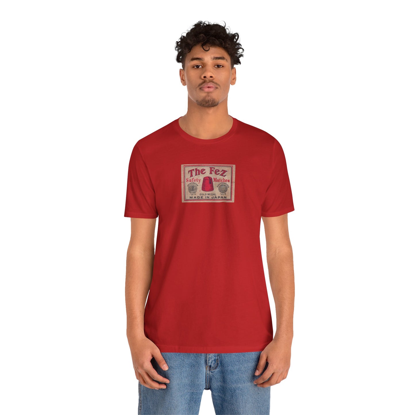 The Fez Safety Matches Vintage Japanese Matchbox Label Unisex Tee