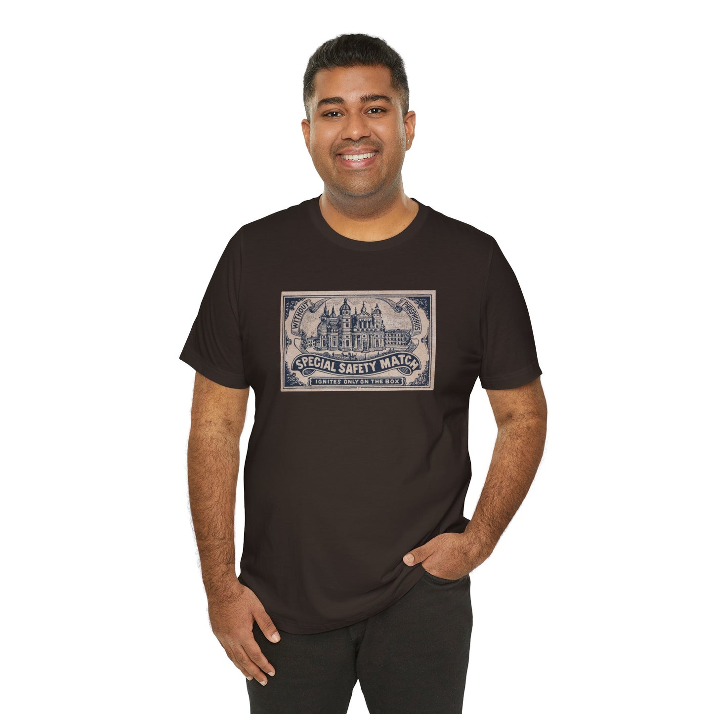 Special Safety Match Vintage Japanese Cathedral Label Unisex Tee