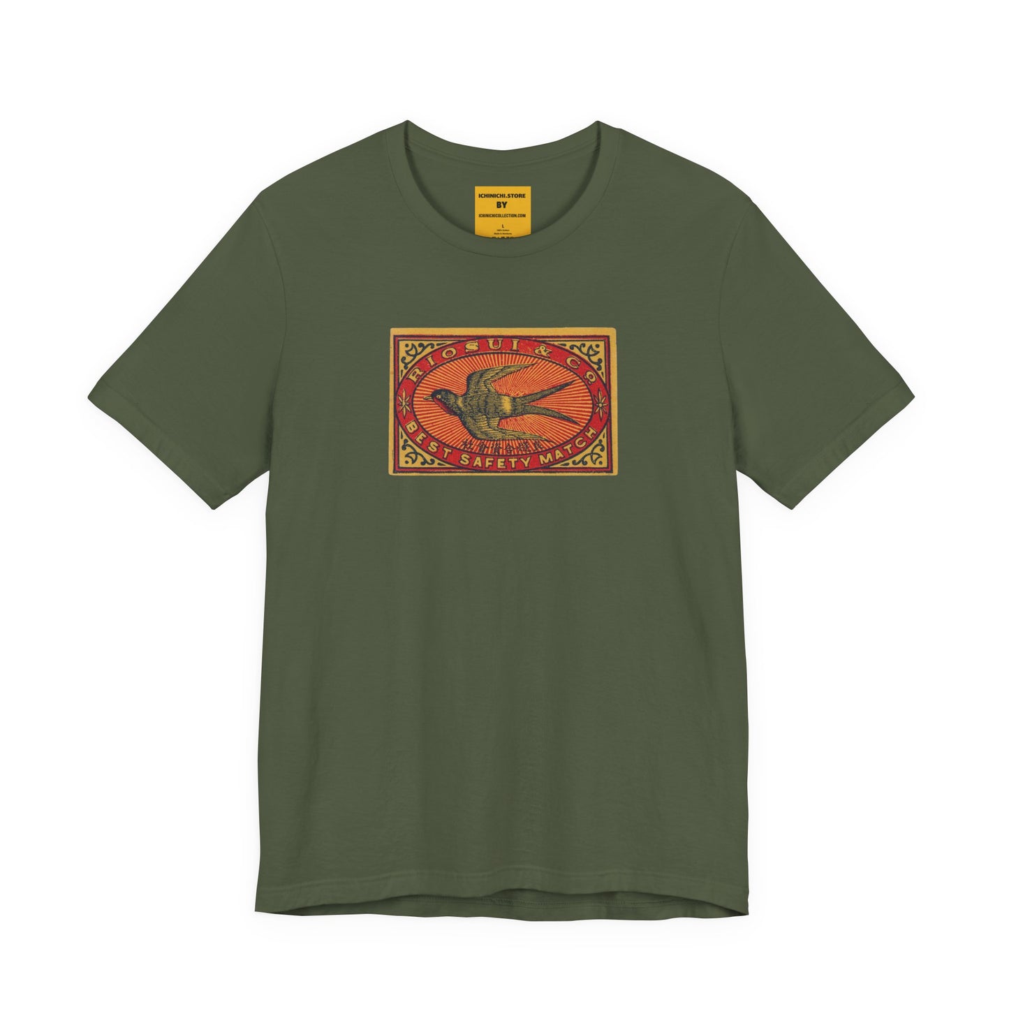 Rio Sui Swallow Vintage Japanese Matchbox Label Tee