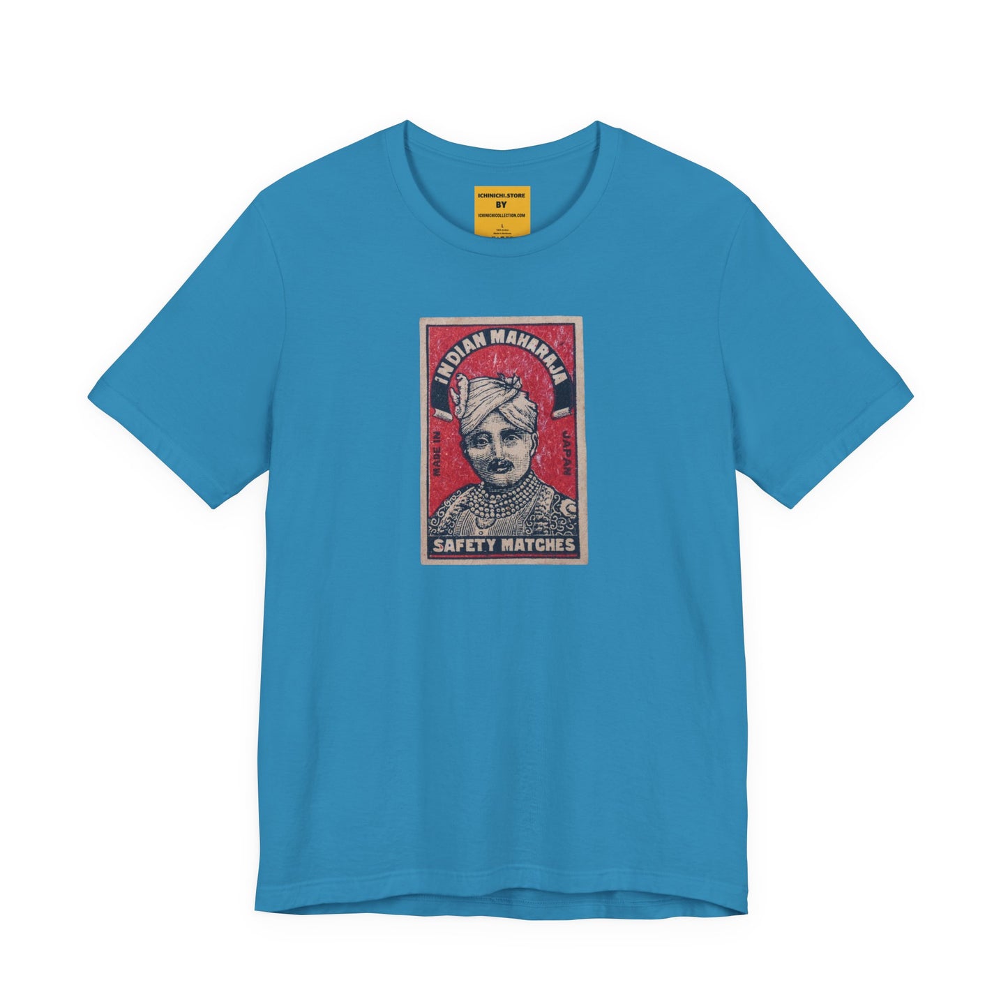 Maharaja in Red Vintage Matchbox Label Unisex Tee
