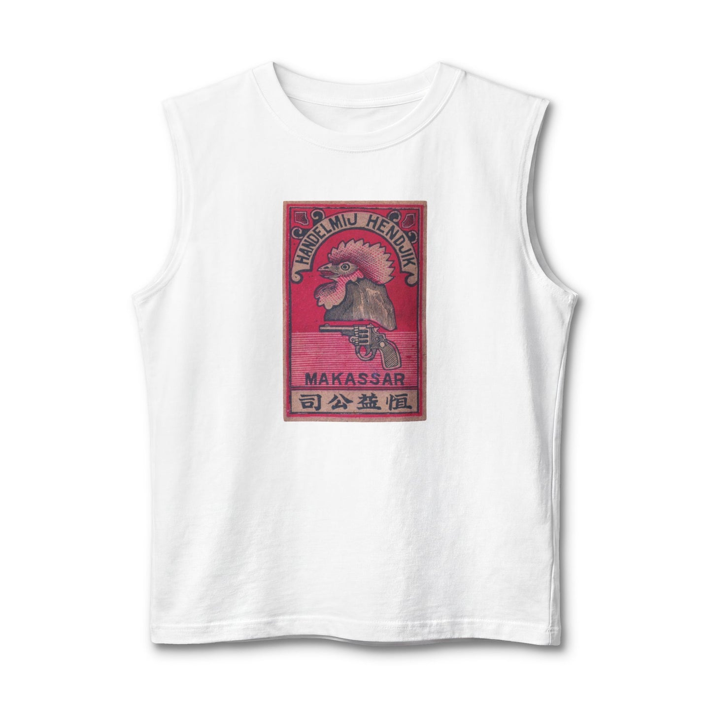 Handelmij Hendjik Rooster Vintage Japanese Label Muscle Tank