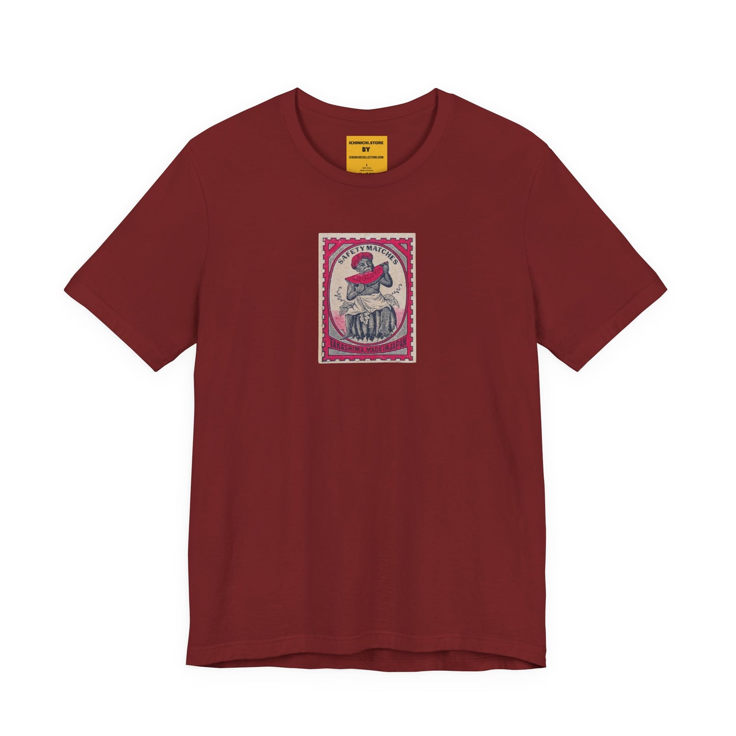 Takashima Safety Matches Vintage Japanese Matchbox Label Unisex Tee