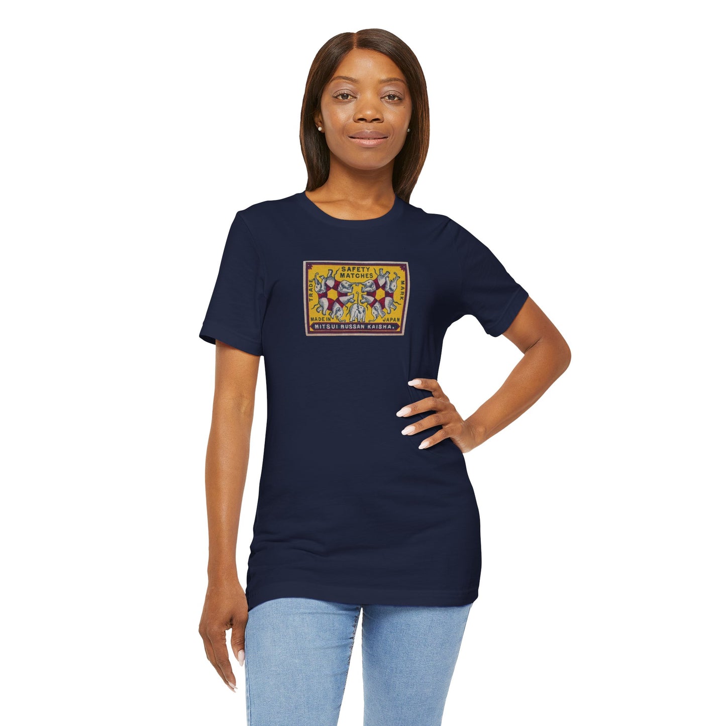 Mitsui Bussan Vintage Japanese Elephants Label Unisex Tee
