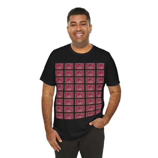 The Swan Grid — Vintage Japanese Matchbox Label Unisex Tee