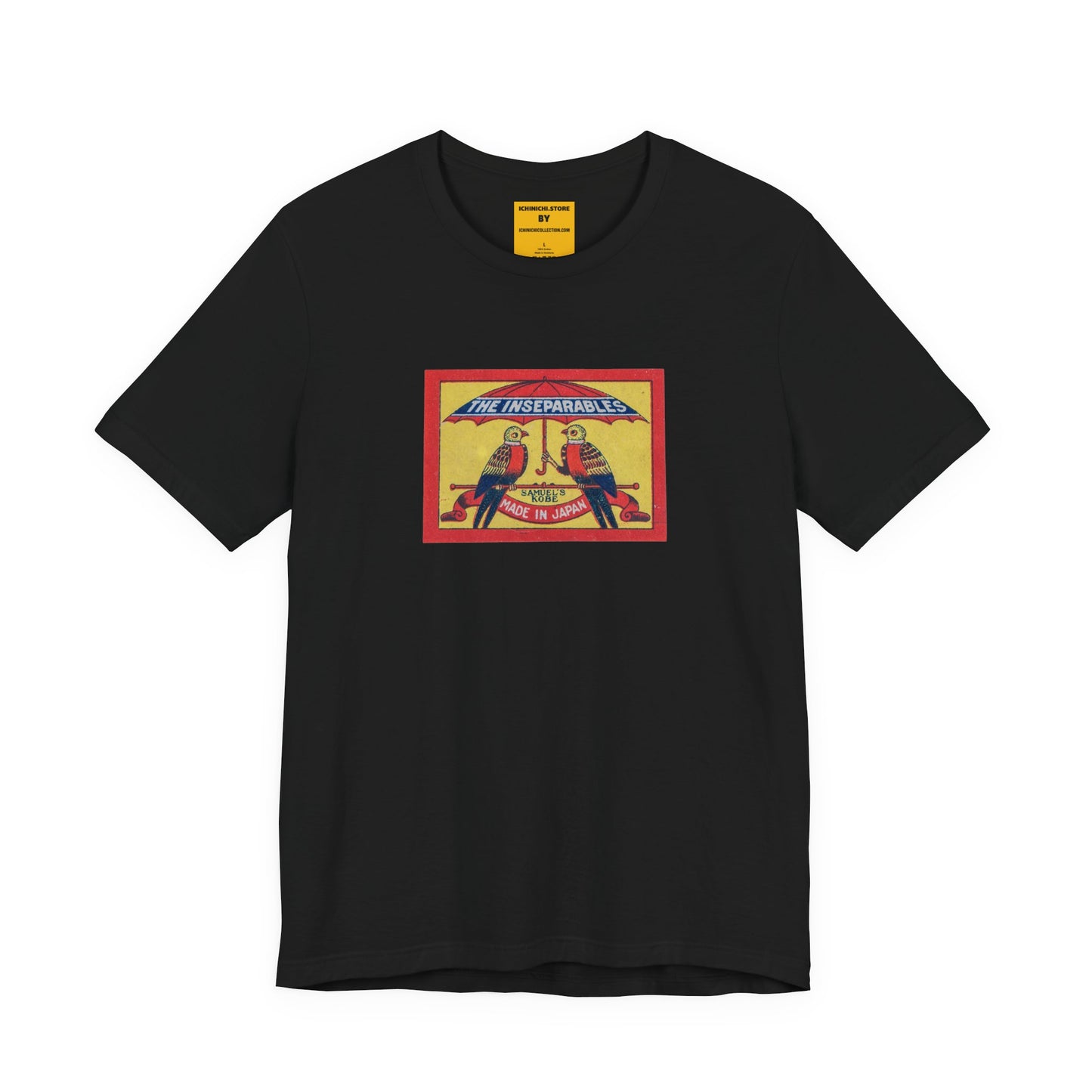 The Inseparables , Vintage Japanese Matchbox Label Unisex Tee | Samuel's Kobe Archive