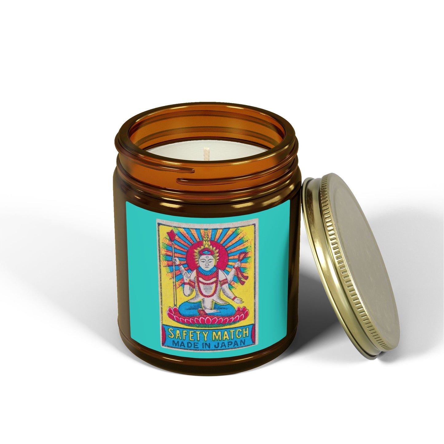 Hindu Deity Safety Match ,Vintage Japanese Matchbox Label Scented Candle | India Export Archive