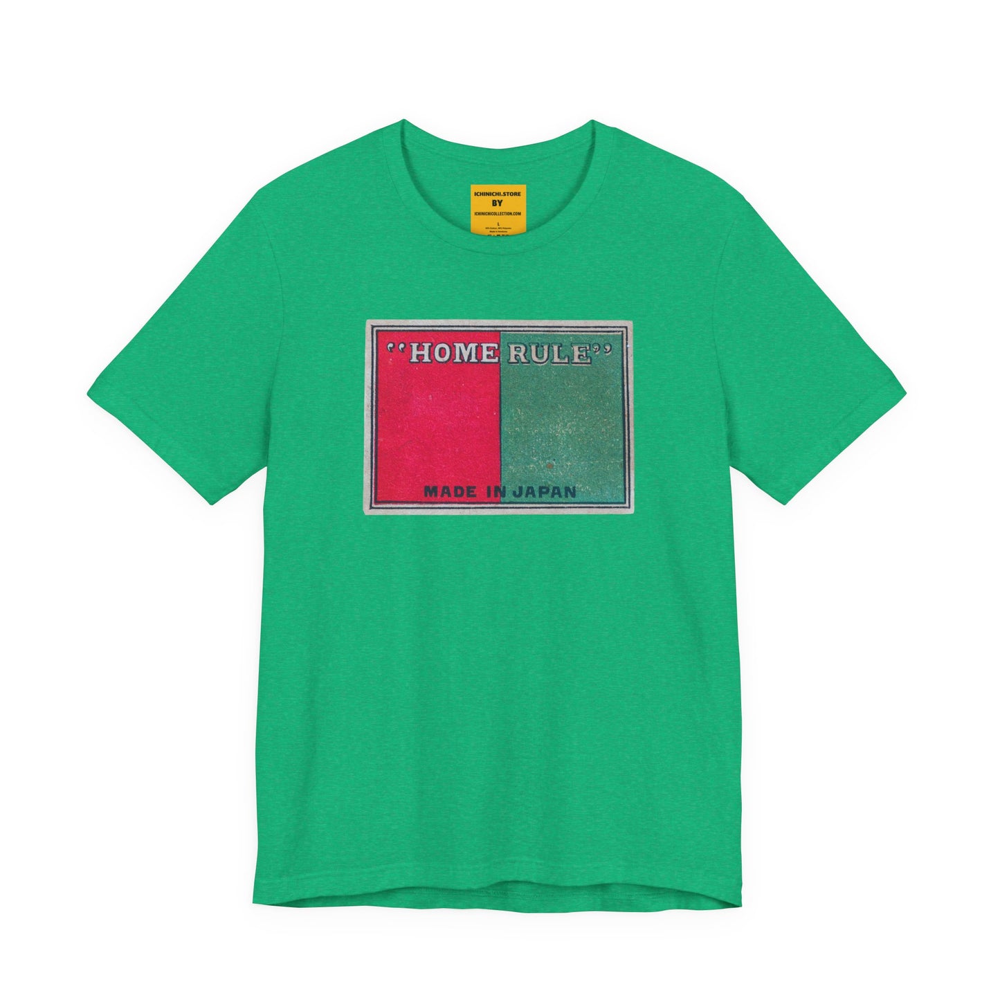 Home Rule Vintage Japanese Matchbox Label Unisex Tee
