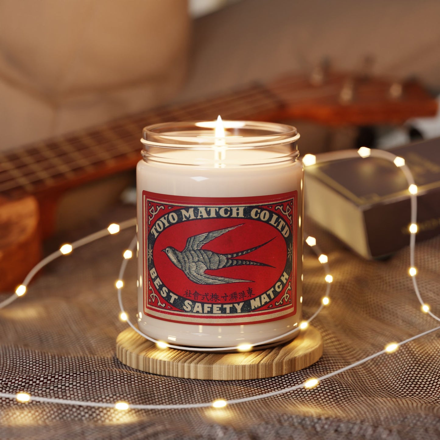 Toyo Match Swallow Vintage Japanese Matchbox Label Soy Candle
