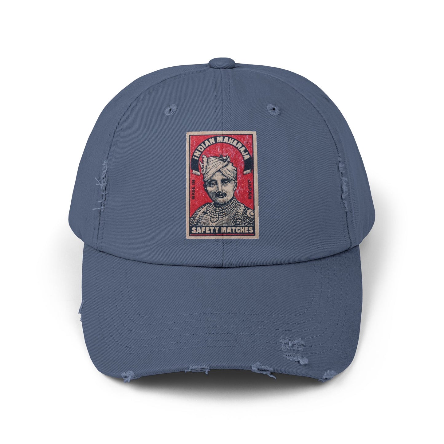 Maharaja in Red Vintage Matchbox Label Distressed Cap