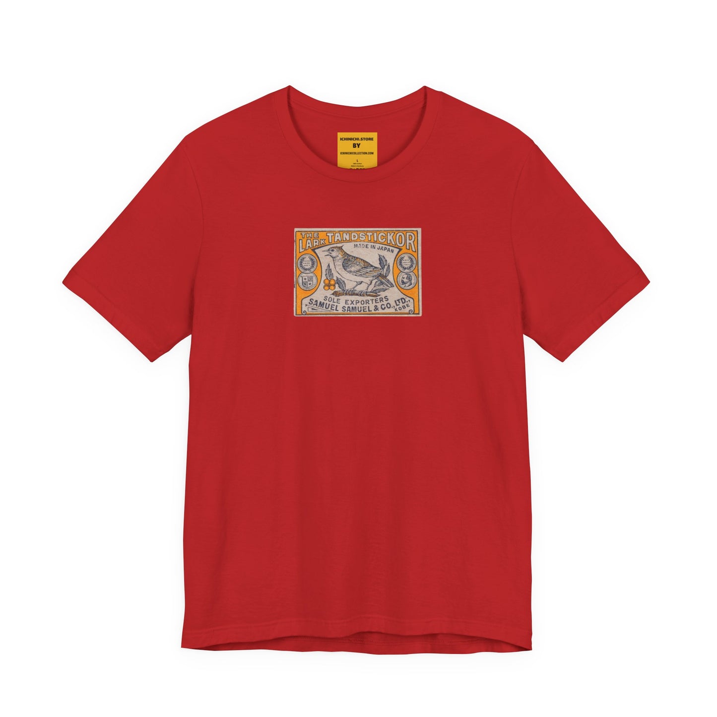 The Lark Samuel Samuel Kobe Vintage Japanese Matchbox Label Unisex Tee