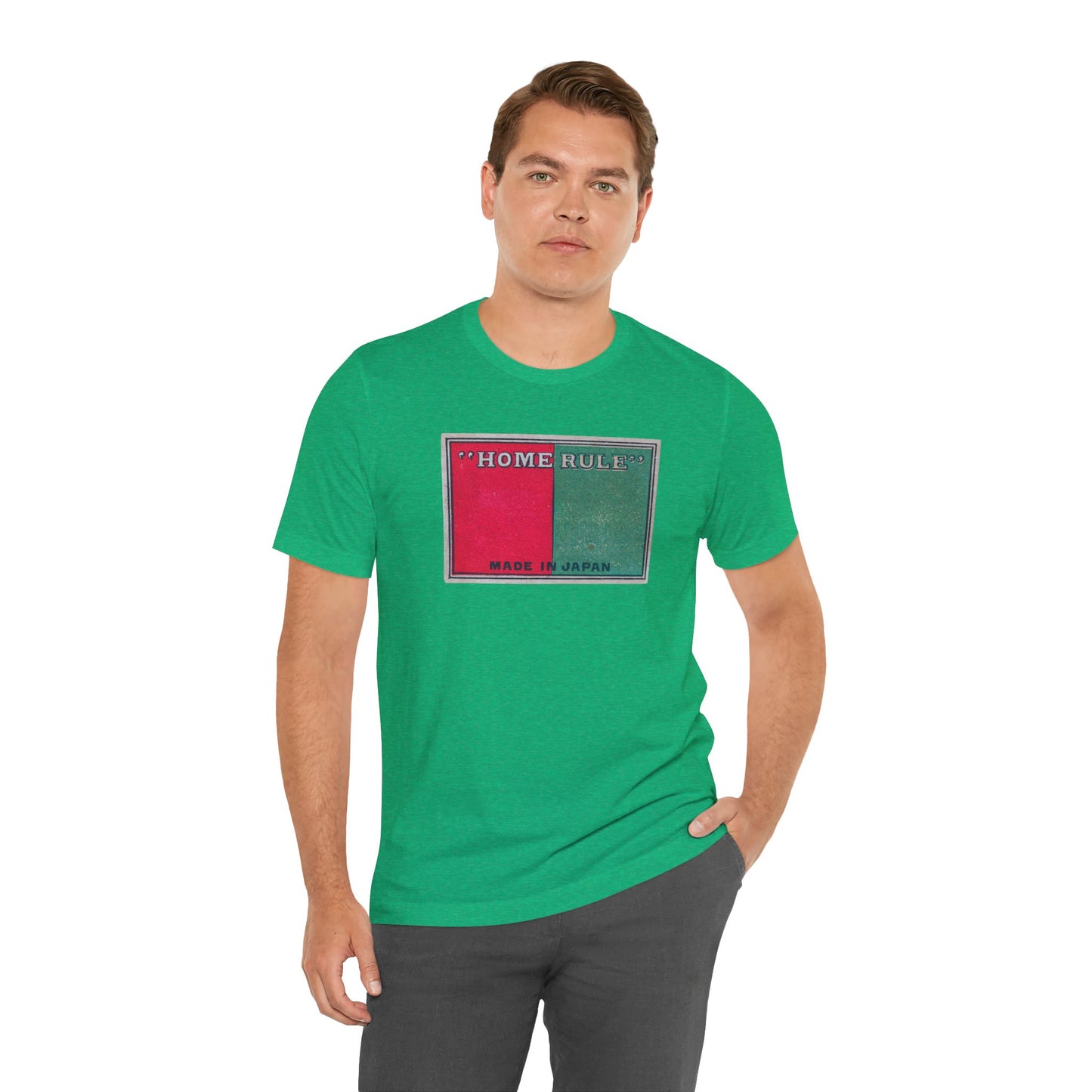 Home Rule Vintage Japanese Matchbox Label Unisex Tee