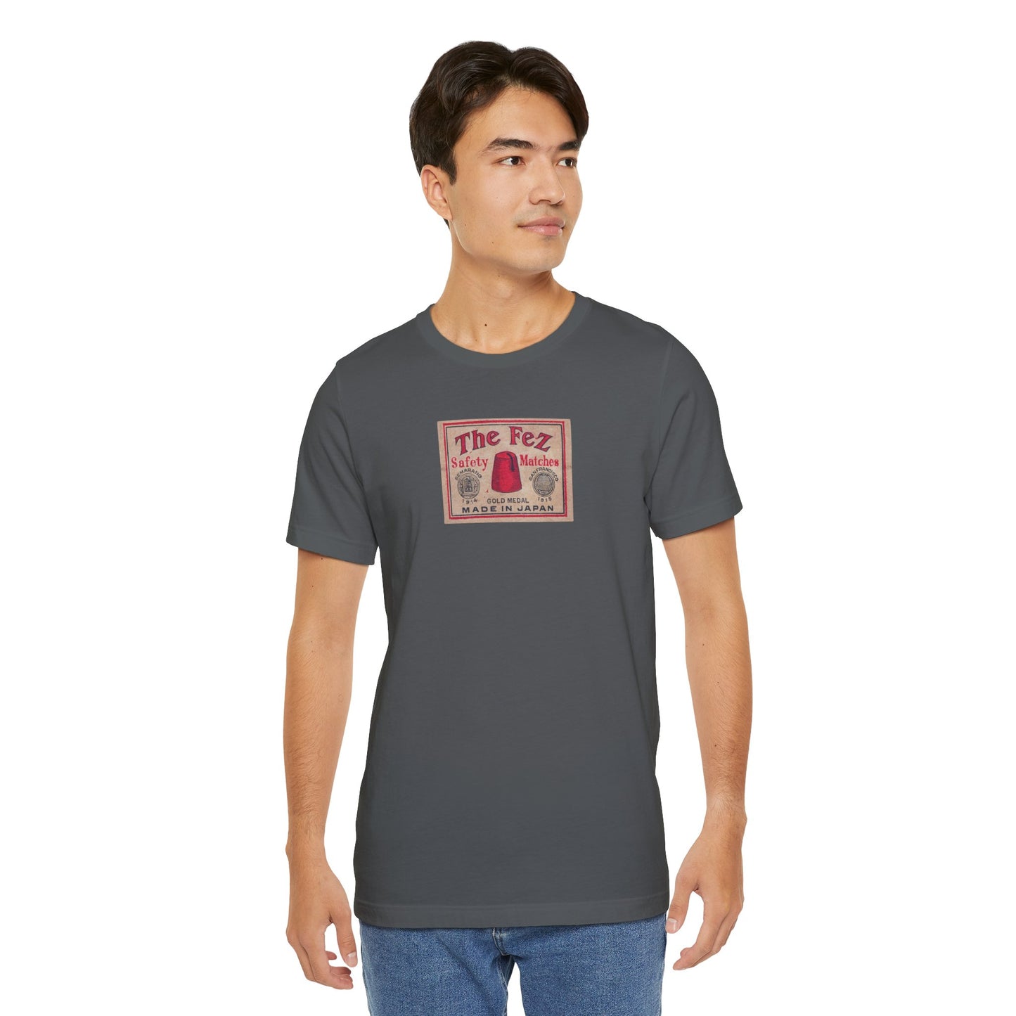 The Fez Safety Matches Vintage Japanese Matchbox Label Unisex Tee