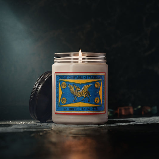 Takikawa Vintage Winged Stag Label Soy Candle