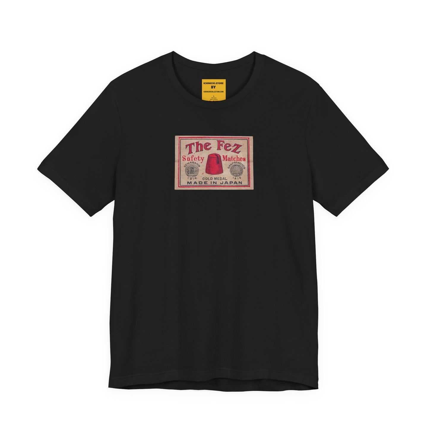 The Fez Safety Matches Vintage Japanese Matchbox Label Unisex Tee