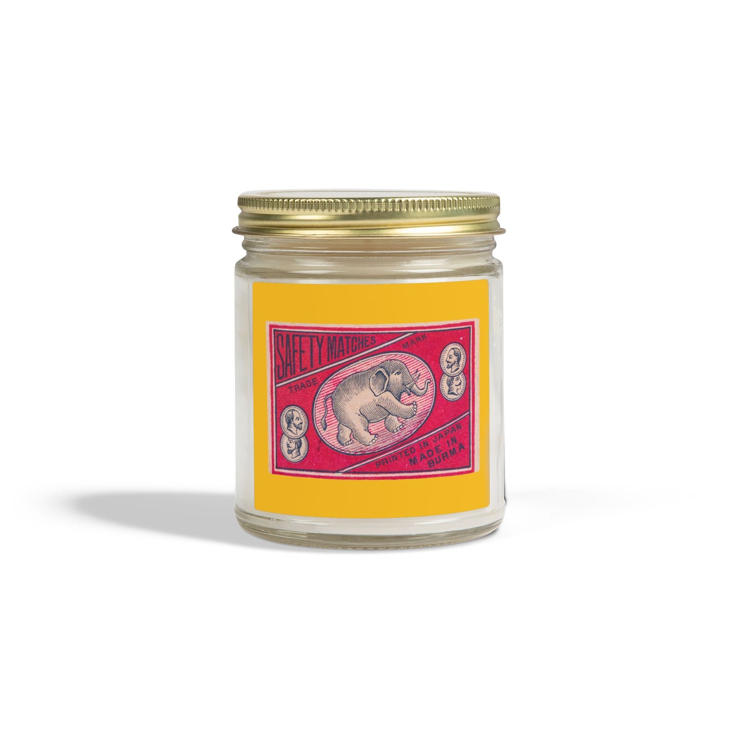 Safety Matches Elephant Burma , Vintage Japanese Matchbox Label Scented Candle | Meiji Era Archive