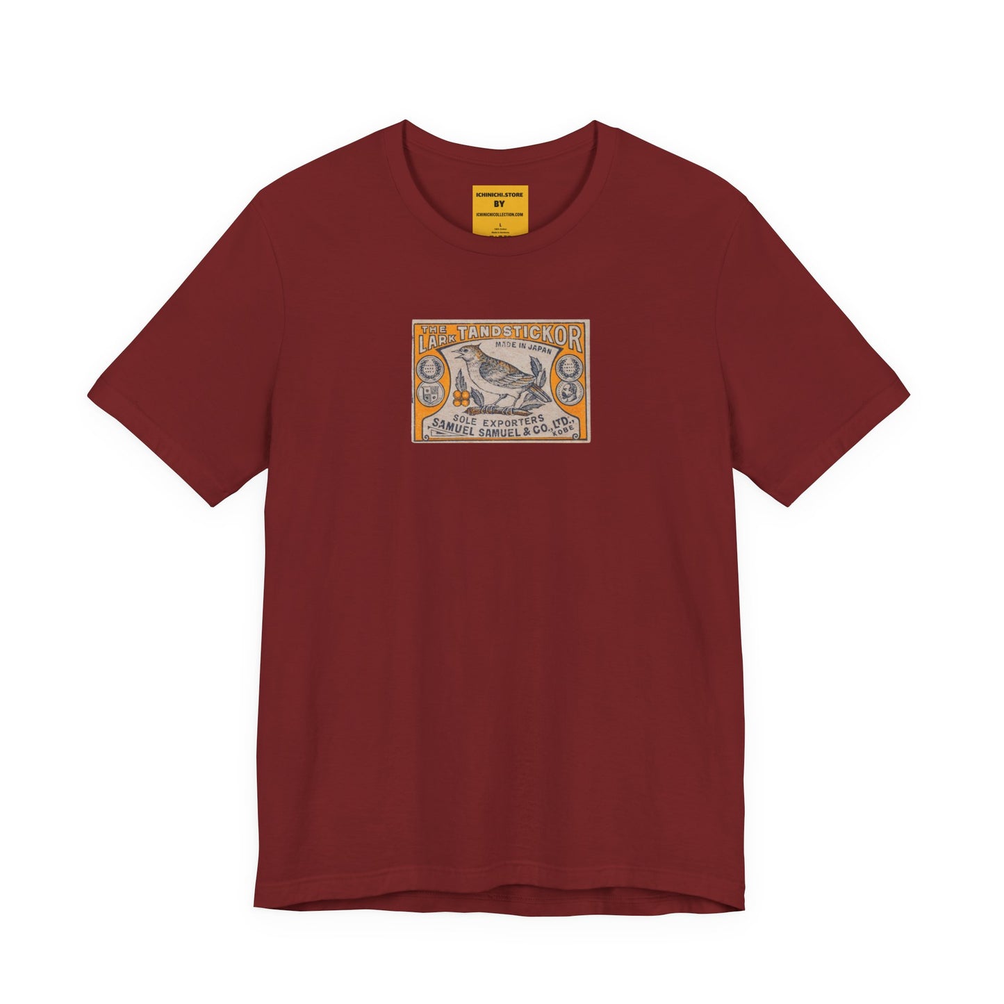 The Lark Samuel Samuel Kobe Vintage Japanese Matchbox Label Unisex Tee