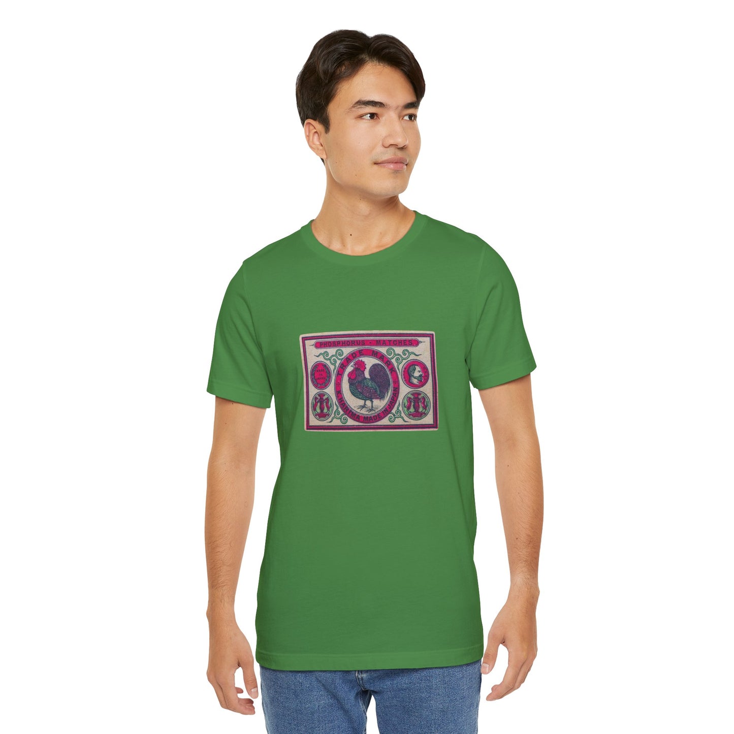 Kharima Rooster Vintage Japanese Phosphorus Matches Label Tee