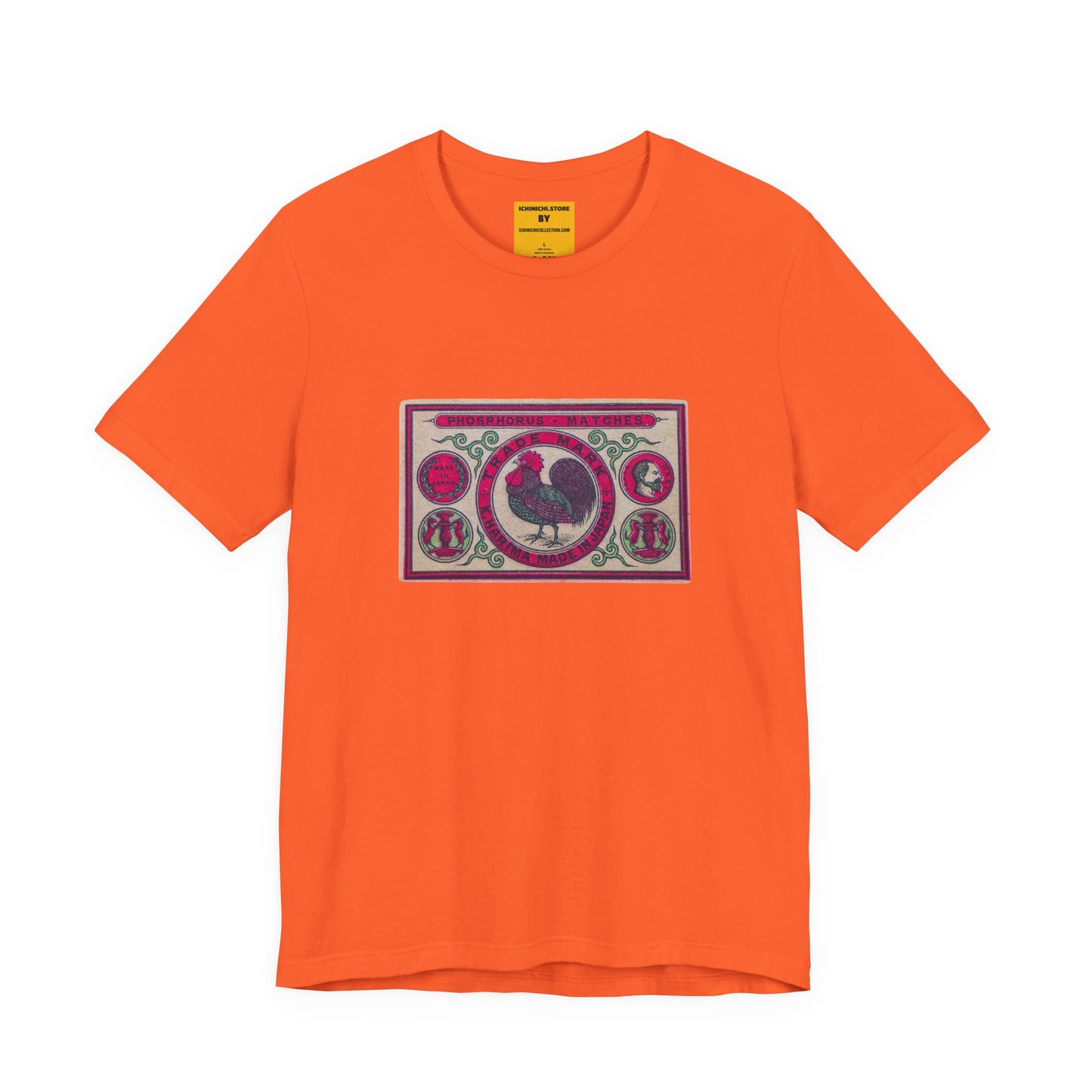 Kharima Rooster Vintage Japanese Phosphorus Matches Label Tee