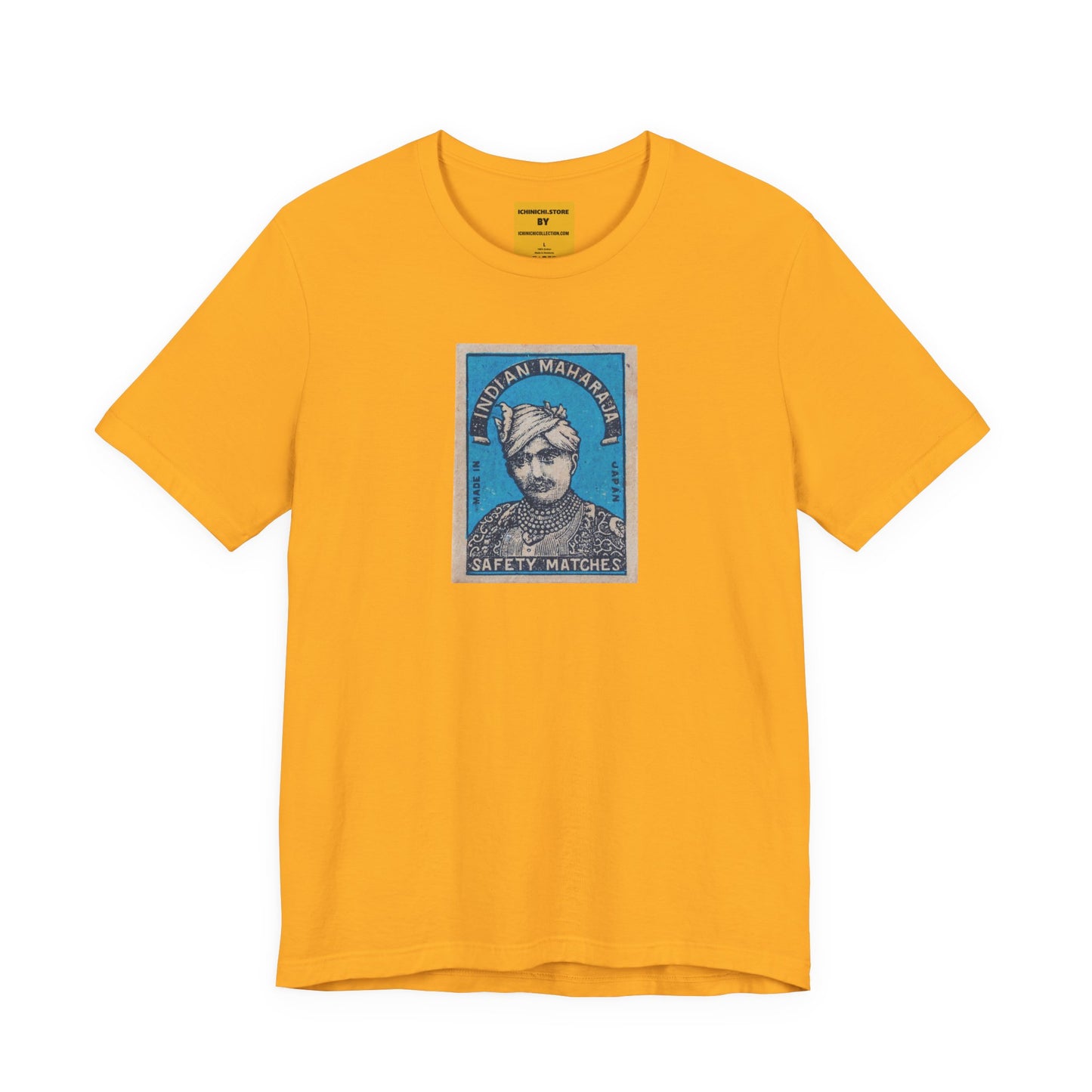 Maharaja in Blue Vintage Japanese Matchbox Label Unisex Tee