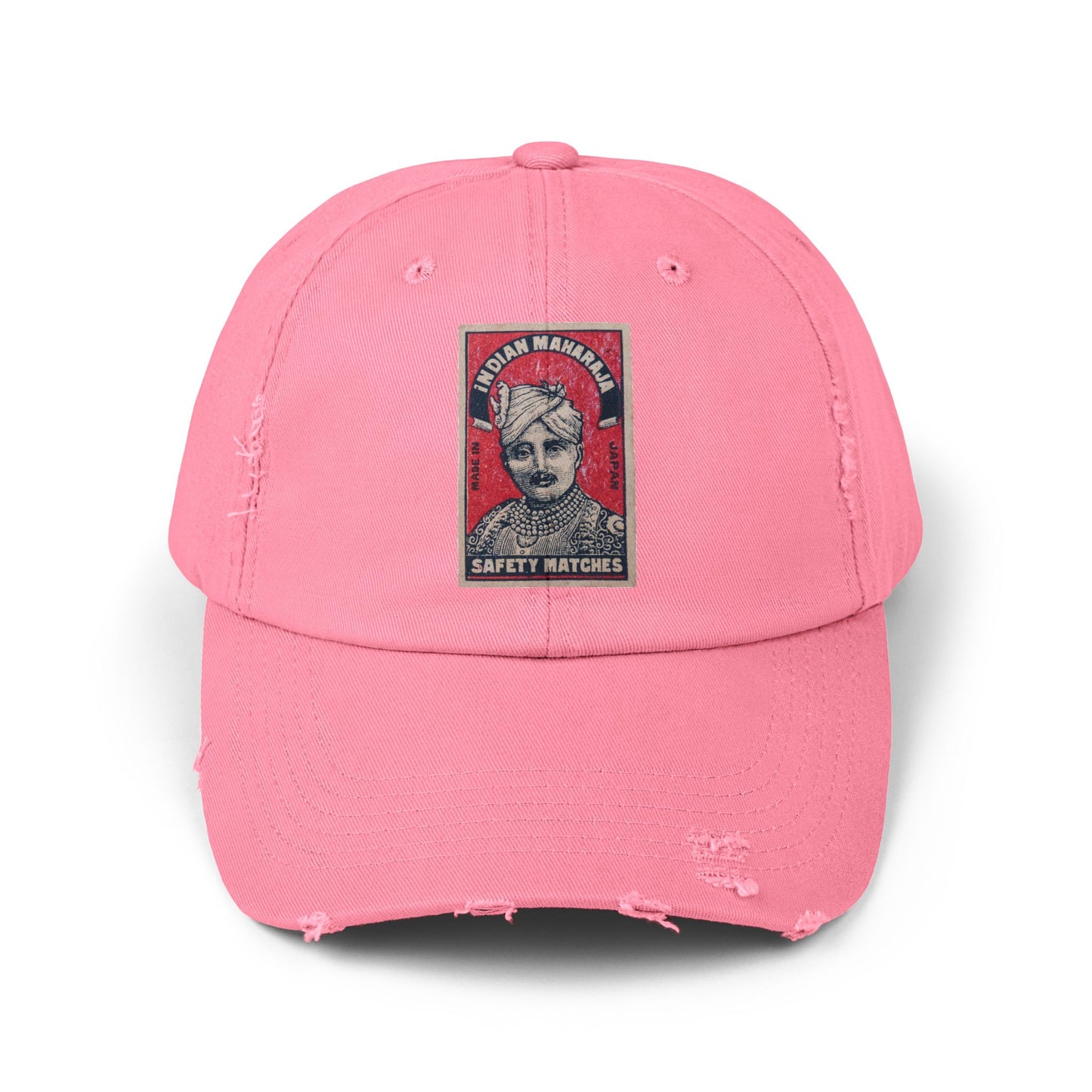 Maharaja in Red Vintage Matchbox Label Distressed Cap