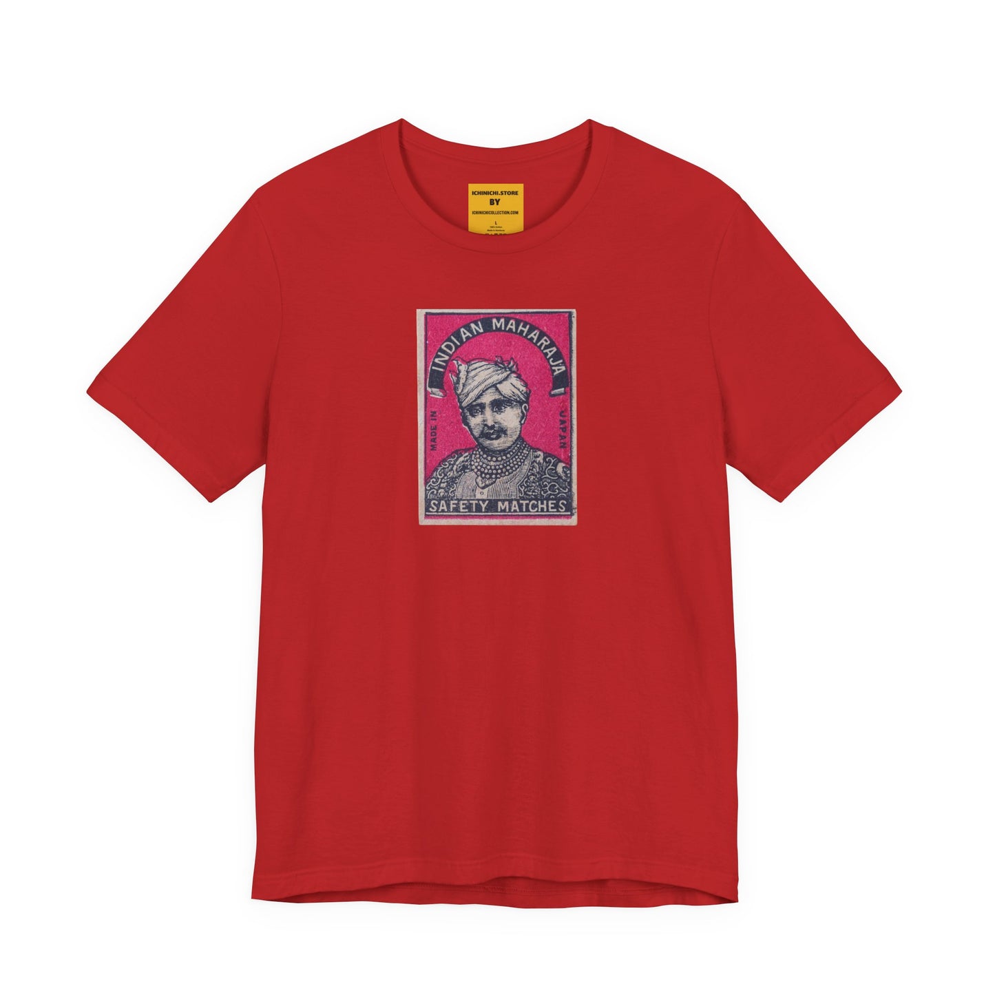 Maharaja in Pink Vintage Japanese Matchbox Label Unisex Tee