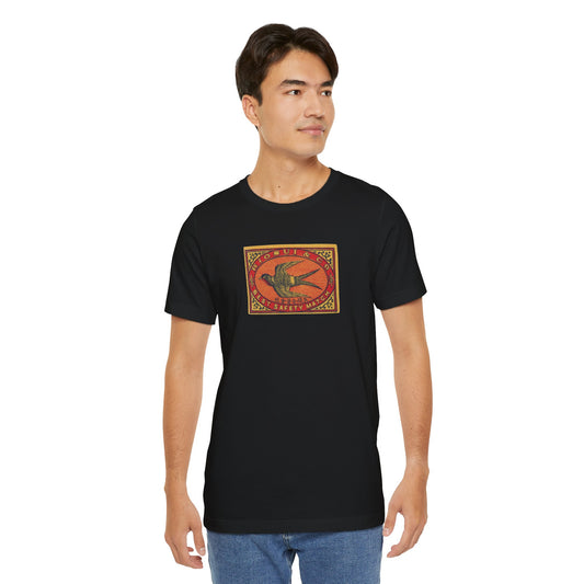 Rio Sui Swallow Vintage Japanese Matchbox Label Tee