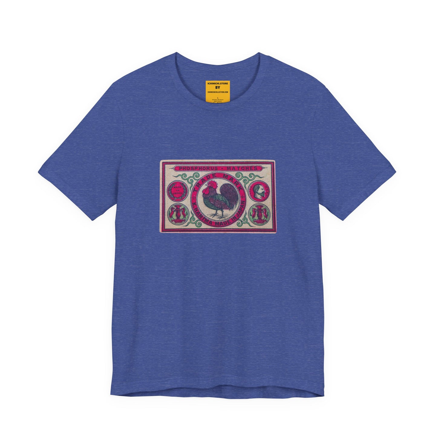 Kharima Rooster Vintage Japanese Phosphorus Matches Label Tee