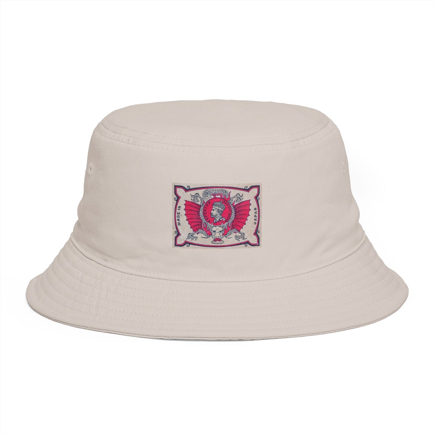 Superior Match Winged Officer Vintage Label Bucket Hat