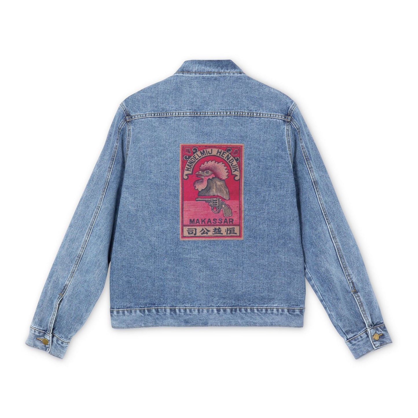 Handelmij Hendjik Vintage Rooster Revolver Label Denim Jacket