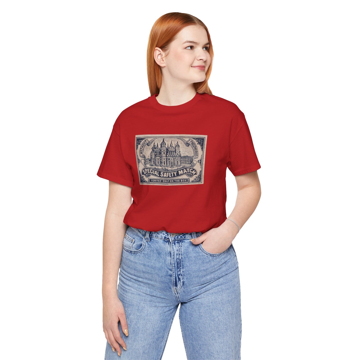 Special Safety Match Vintage Japanese Cathedral Label Unisex Tee