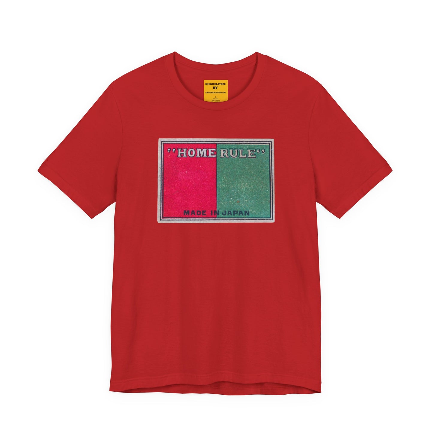 Home Rule Vintage Japanese Matchbox Label Unisex Tee
