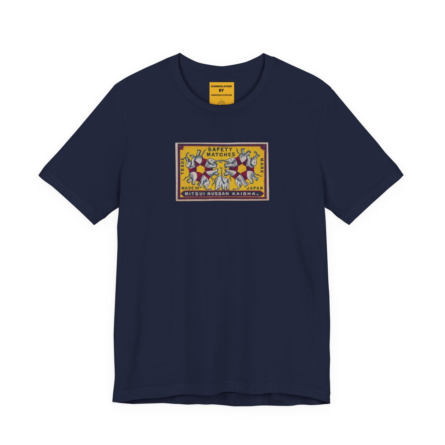 Mitsui Bussan Vintage Japanese Elephants Label Unisex Tee