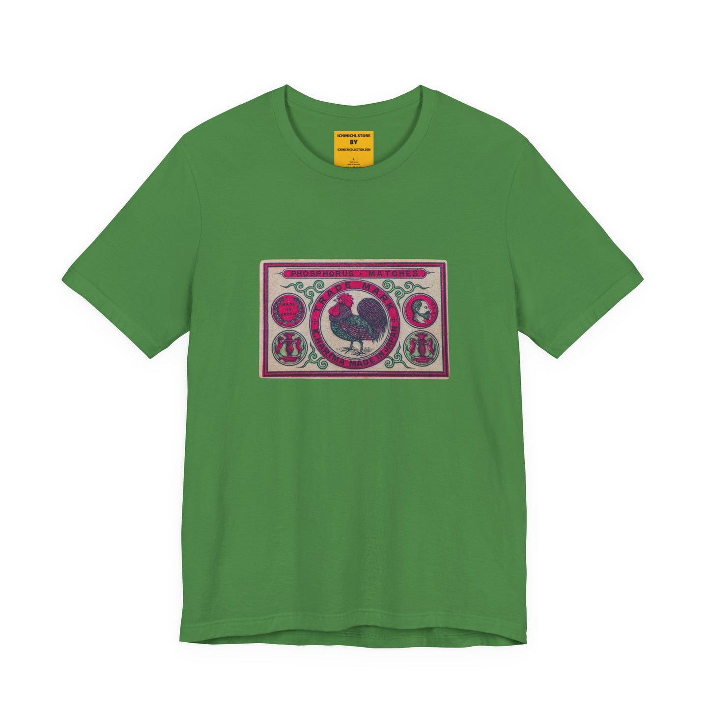 Kharima Rooster Vintage Japanese Phosphorus Matches Label Tee