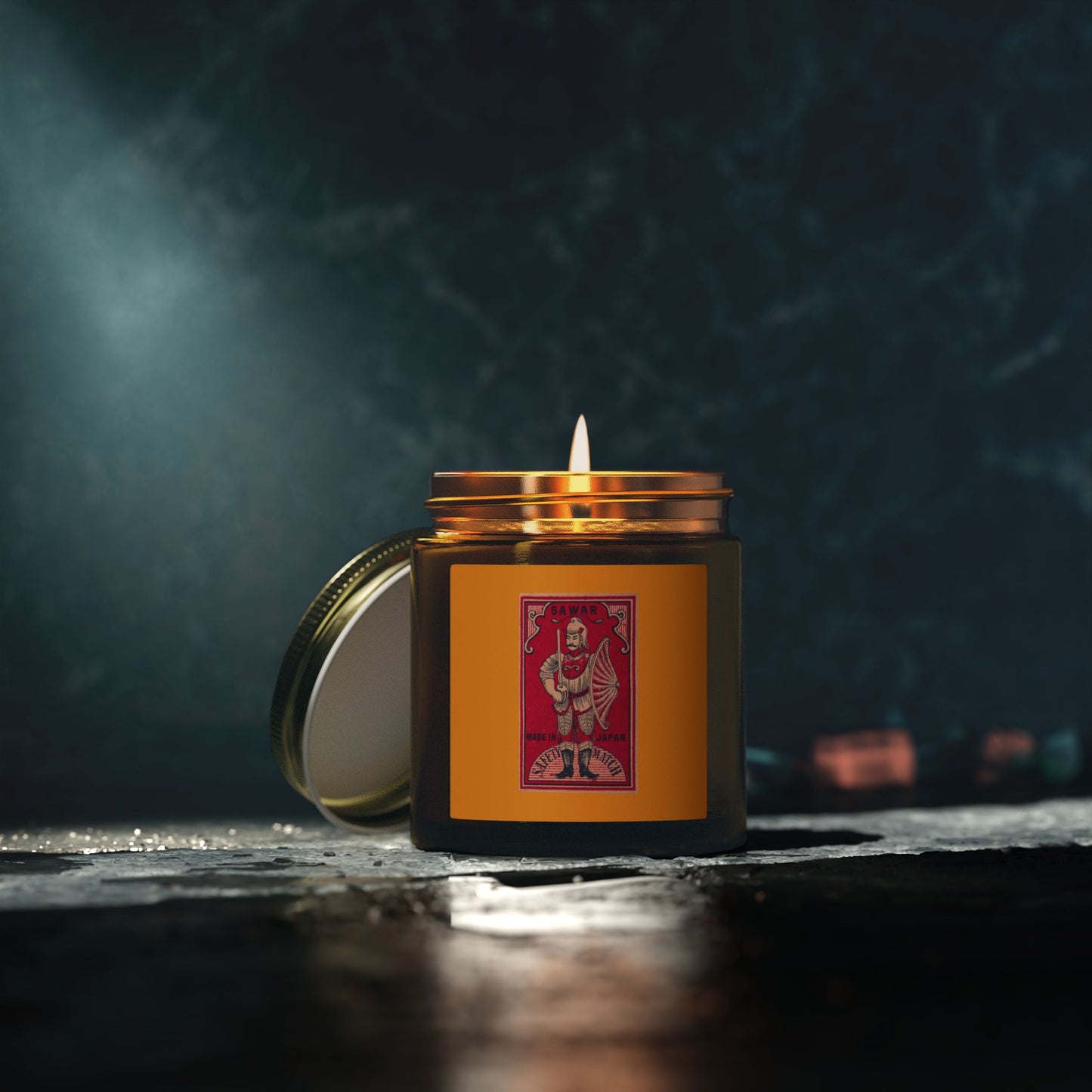 Sawar Safety Match , Vintage Japanese Matchbox Label Scented Candle | India Export Archive