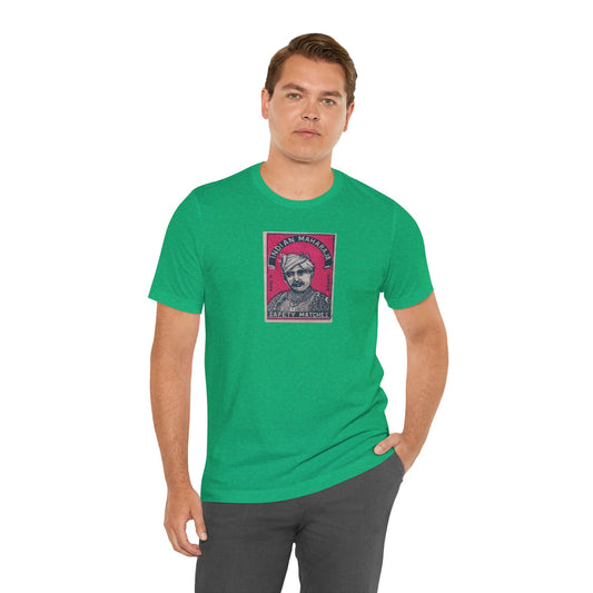 Maharaja in Pink Vintage Japanese Matchbox Label Unisex Tee