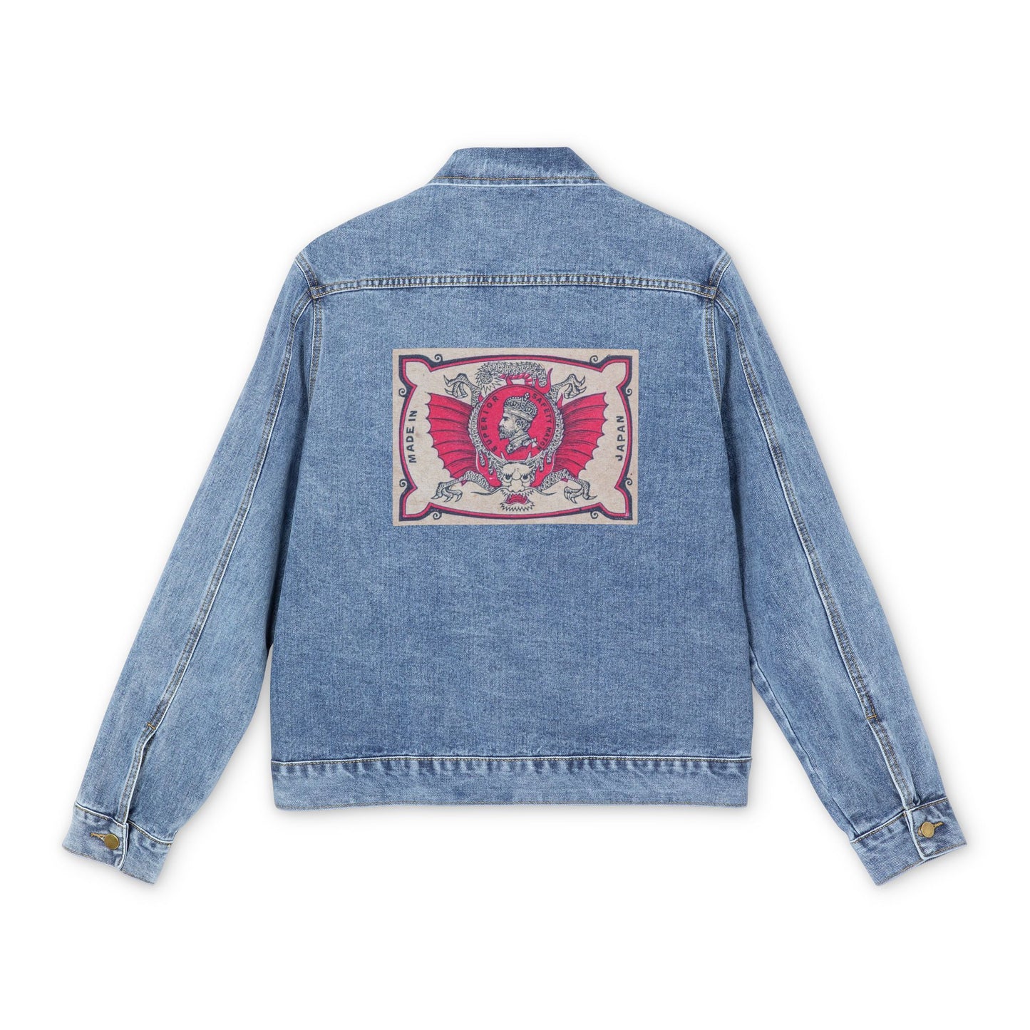 Superior Safety Match Vintage Winged Officer Label Denim Jacket