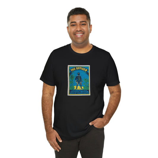 The Officer Sourabaya — Vintage Japanese Matchbox Label Unisex Tee