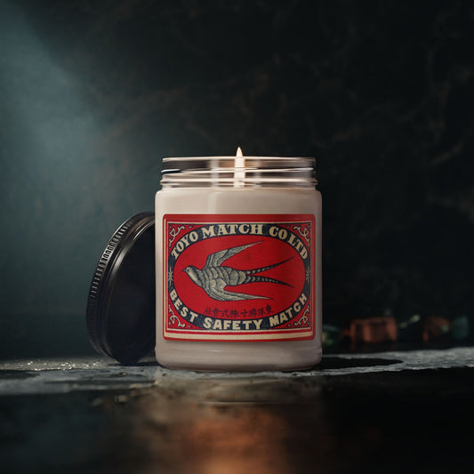 Toyo Match Swallow Vintage Japanese Matchbox Label Soy Candle
