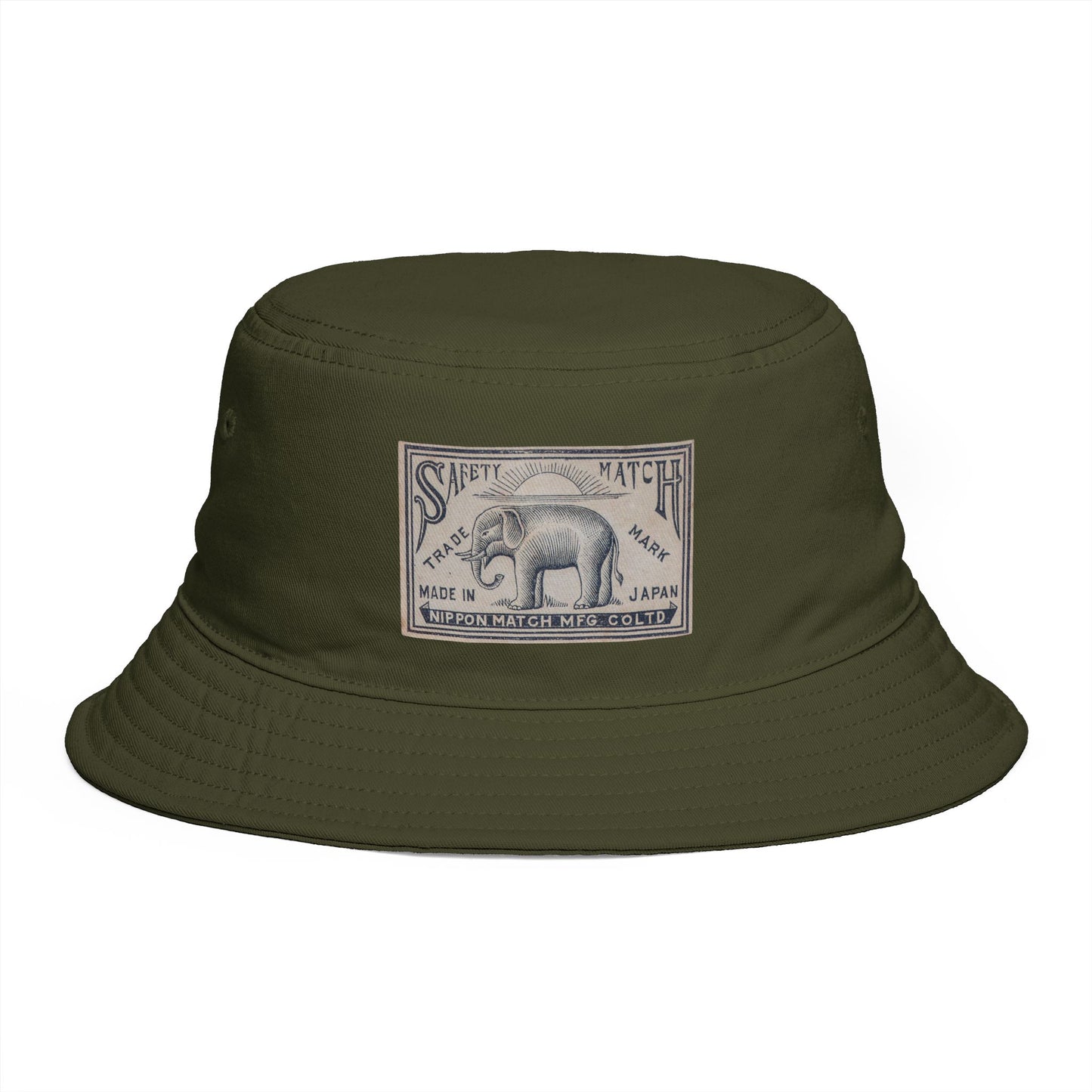 Nippon Match Vintage Elephant Label Bucket Hat