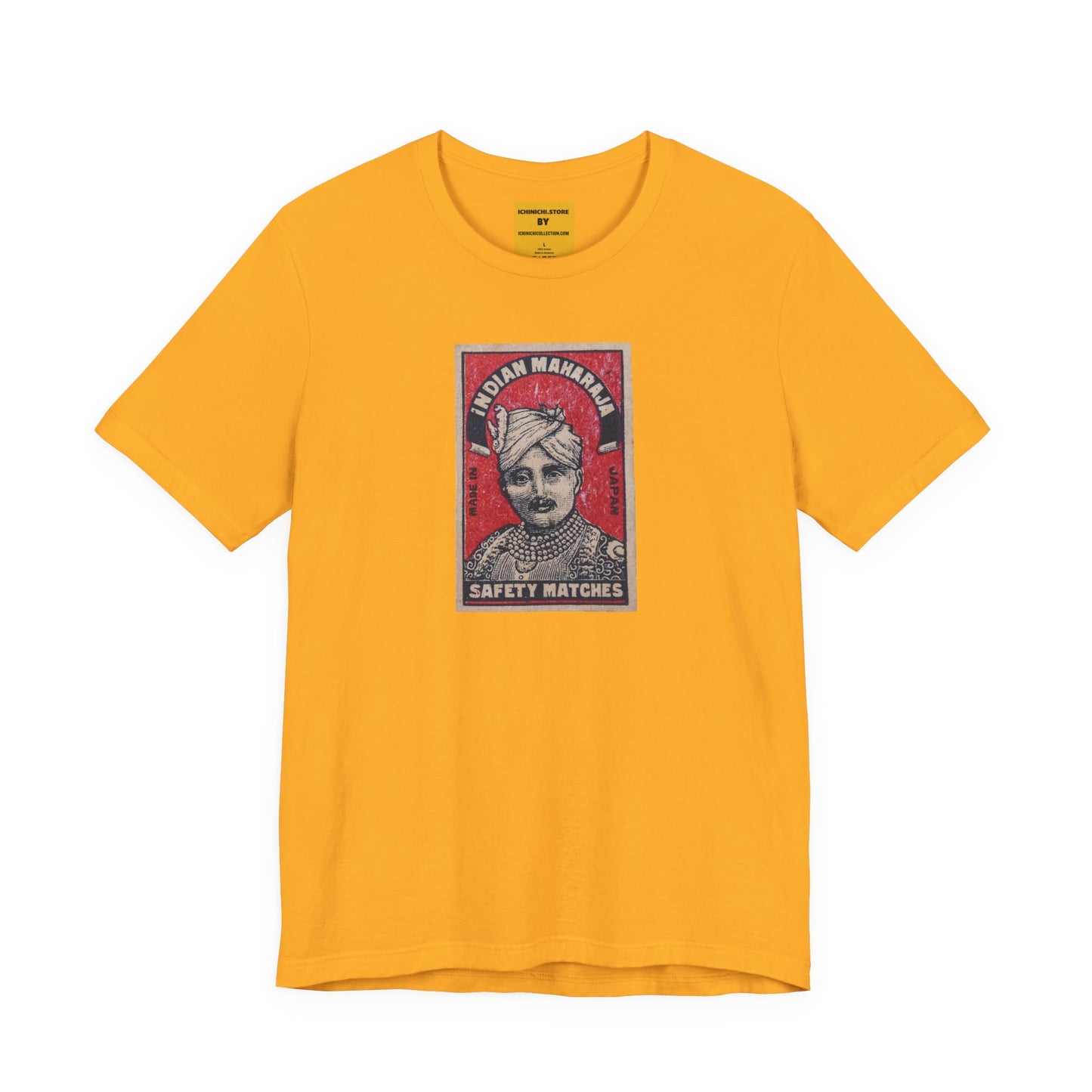 Maharaja in Red Vintage Matchbox Label Unisex Tee